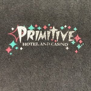 Primitive Hotel And Casino Graphic T-Shirt Short Sleeve Size Medium